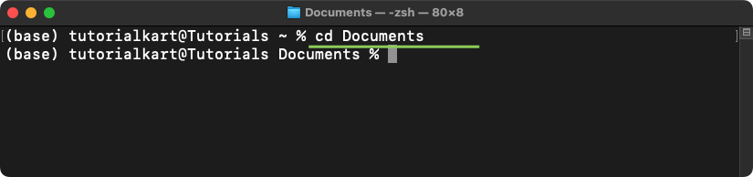 Change Directory in Mac Terminal - Using Relative Paths